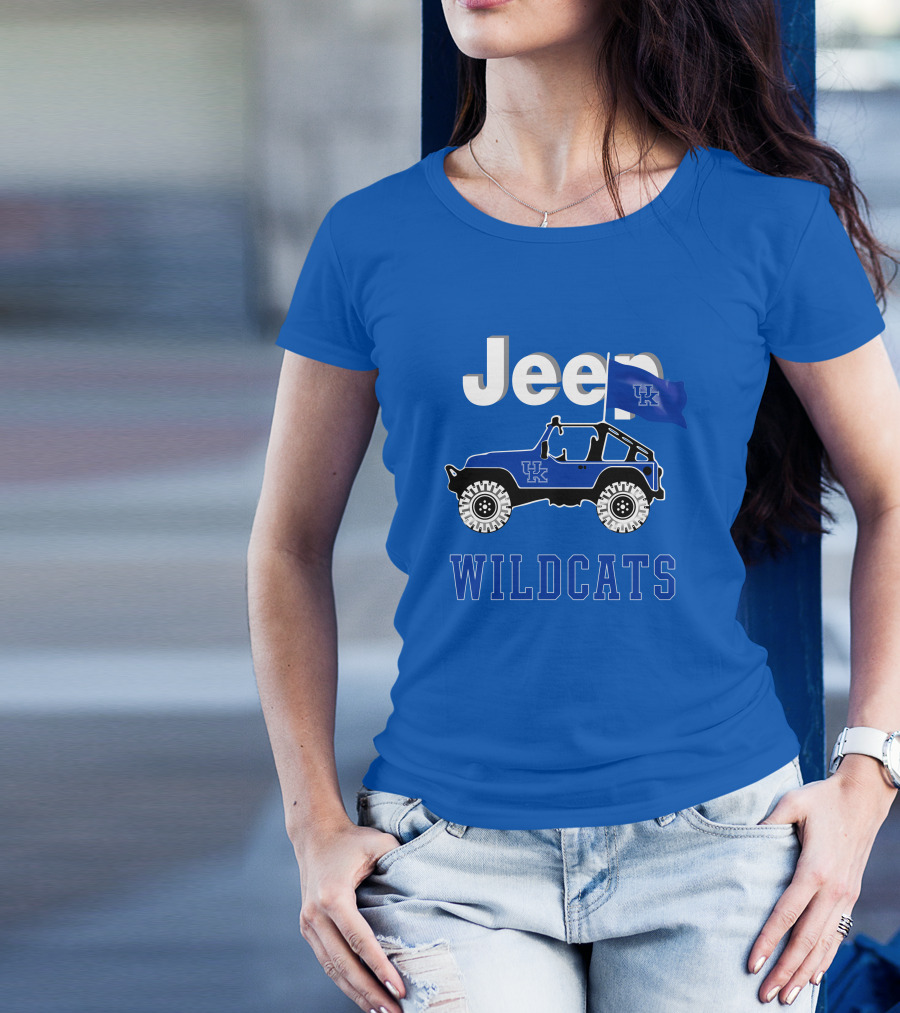 Jeep Kentucky Wildcats Flag Edition T-Shirt