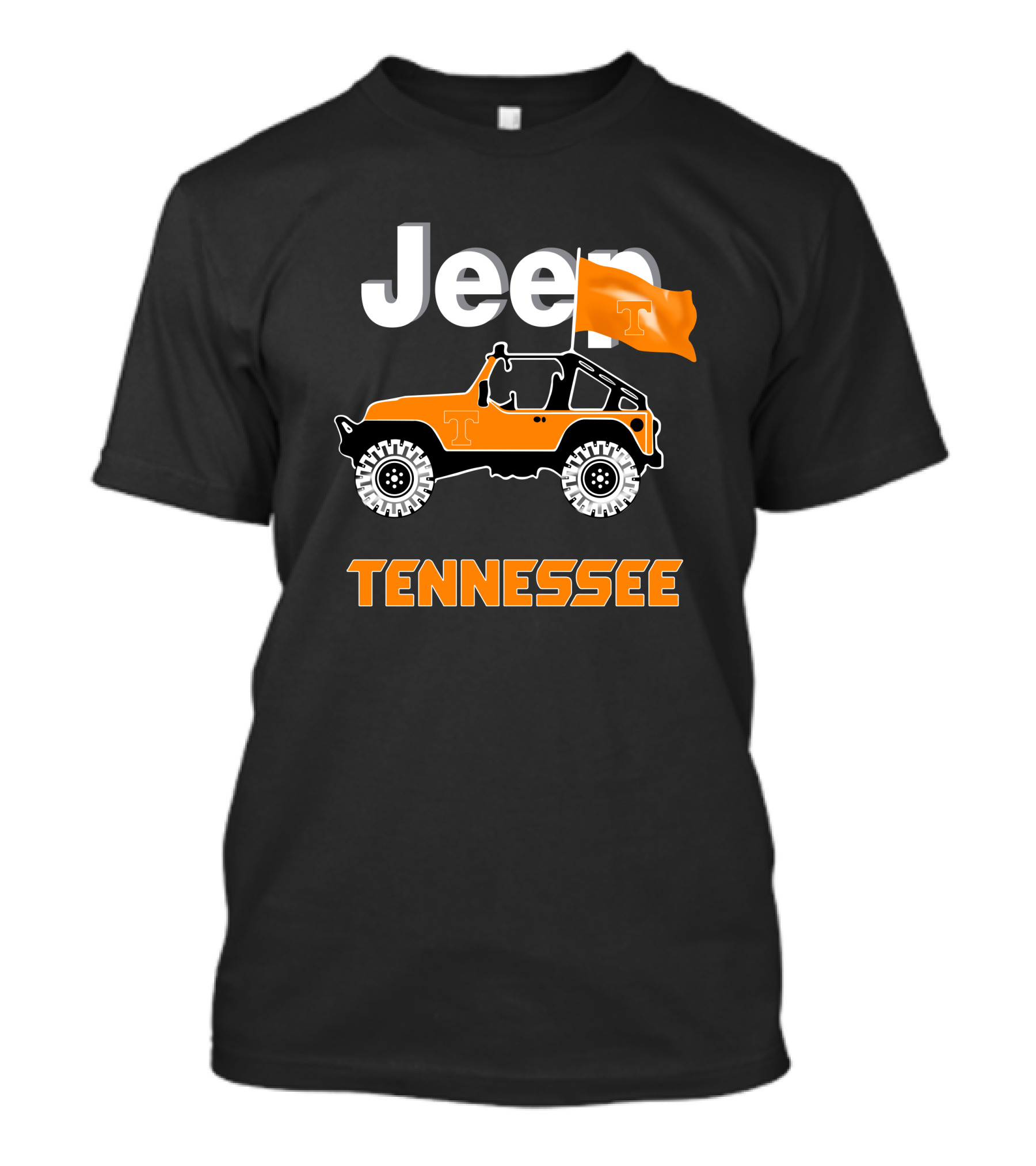 Jeep Tennessee Volunteers Orange Flag Edition T-Shirt