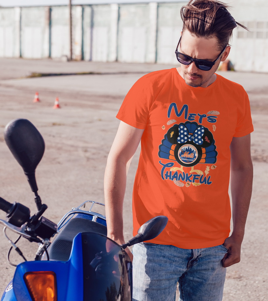 Mets Thankful Thanksgiving Minnie T-Shirt