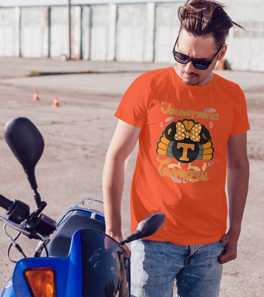 Volunteers Thankful Tennessee Minnie Thanksgiving T-Shirt