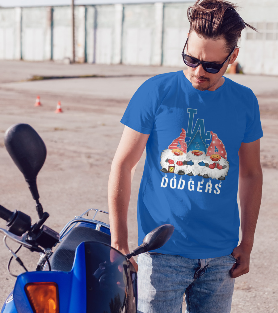 Los Angeles Dodgers Merry Christmas Happy Holidays Gnomes T-Shirt