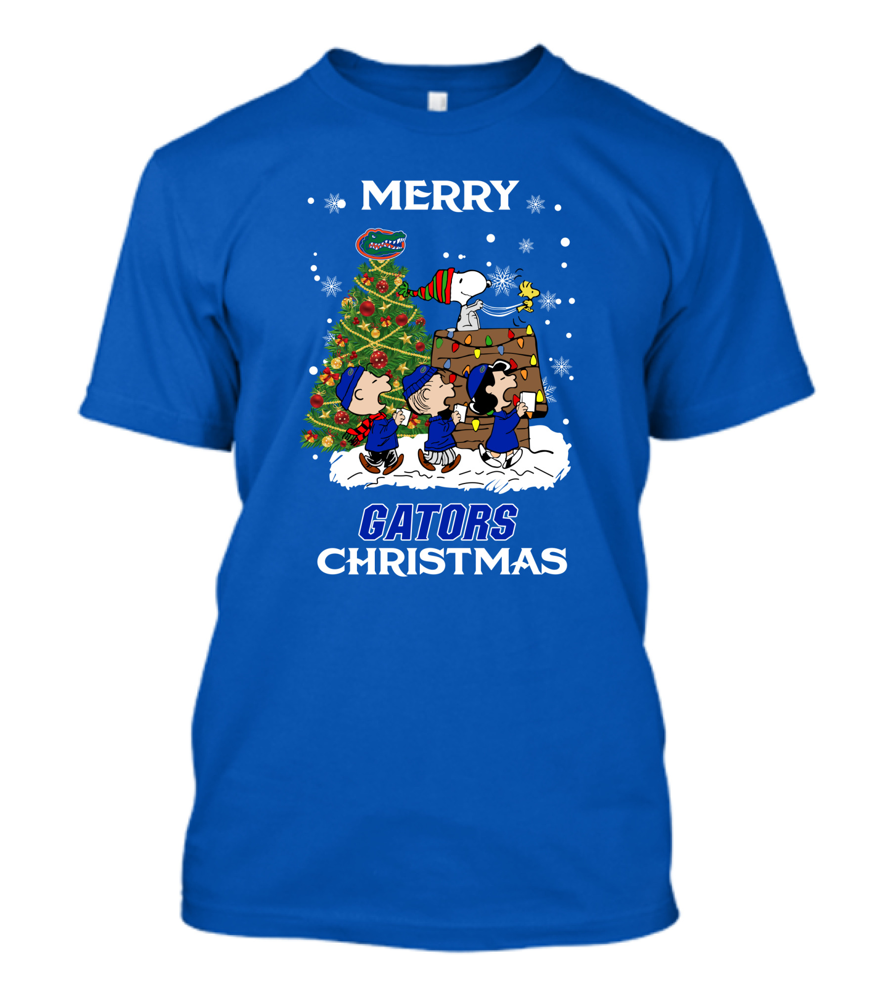 Merry Christmas Florida Gators Peanuts Christmas Tree T-Shirt
