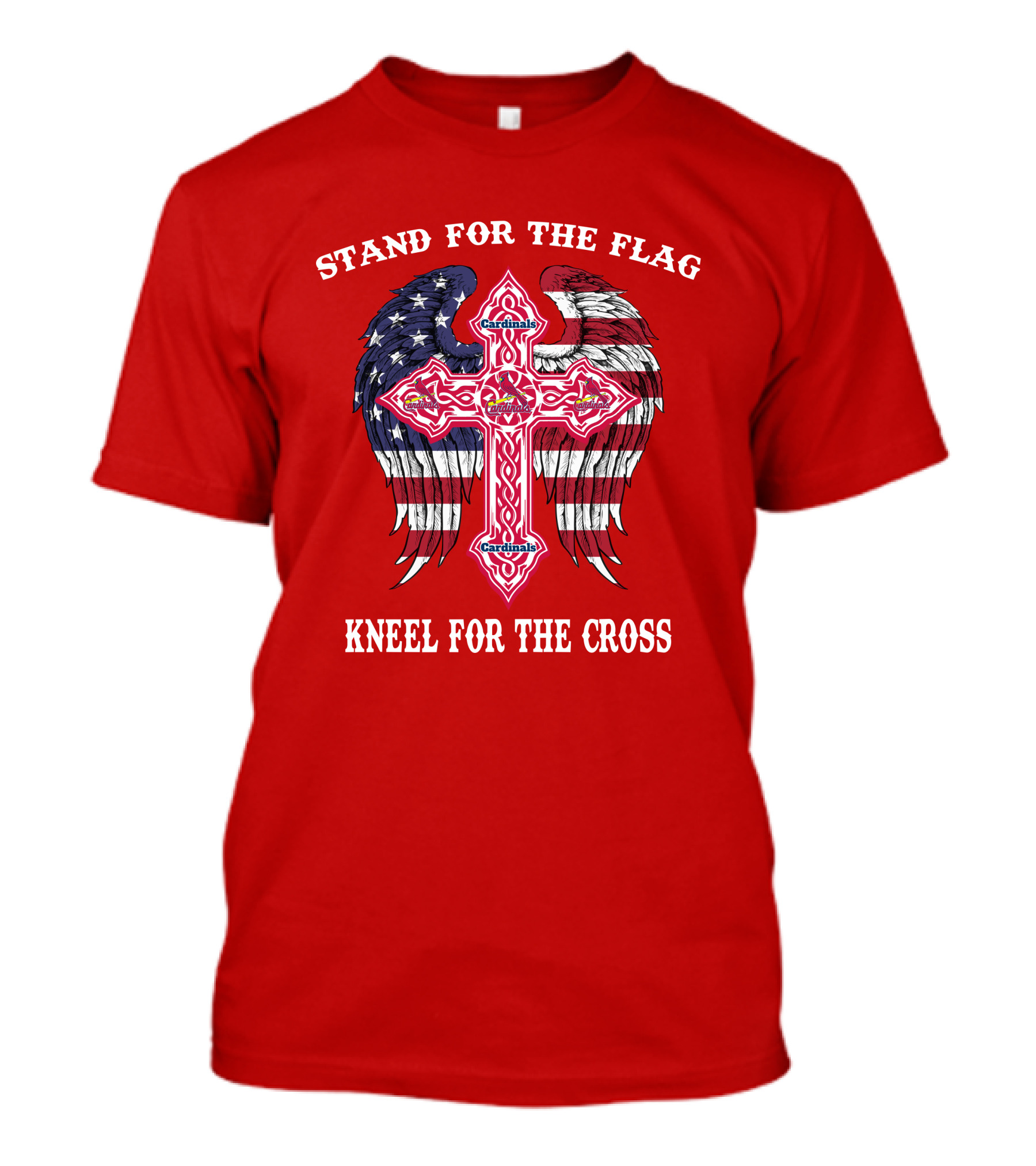 Stand For The Flag Kneel For The Cross St. Louis Cardinals T-Shirt