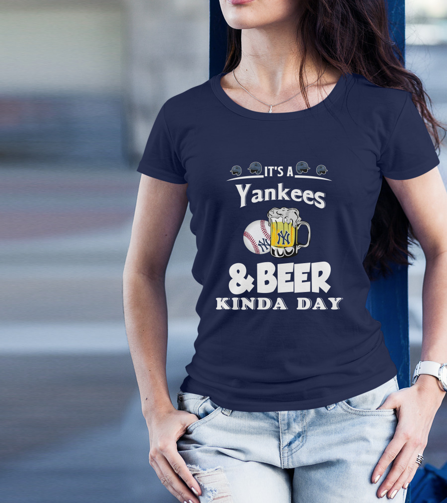 Yankees Baseball And Beer Fans Perfect Day T-Shirt