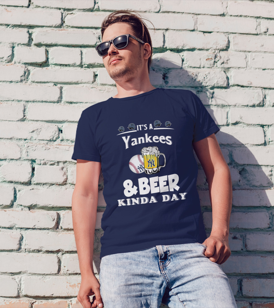 Yankees Baseball And Beer Fans Perfect Day T-Shirt