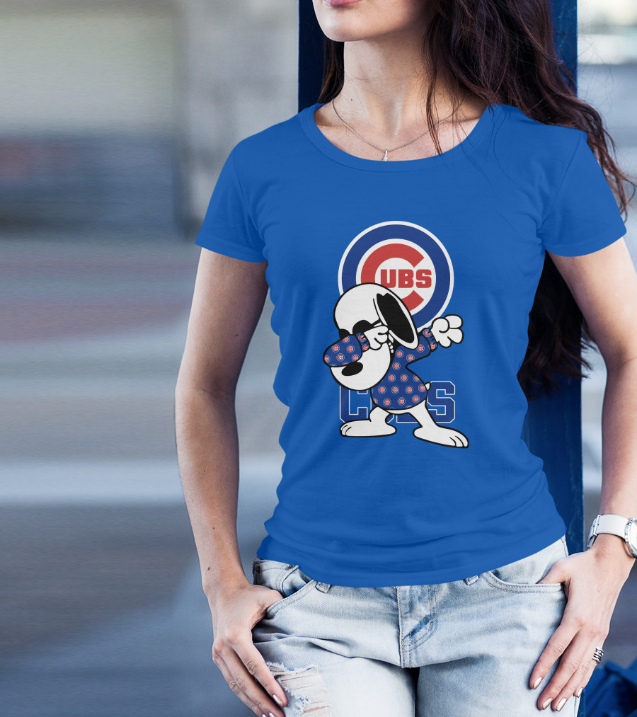 Chicago Cubs Snoopy Dabbing T-Shirt