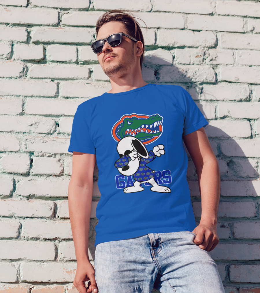 Florida Gators Snoopy Dabbing Alligator T-Shirt