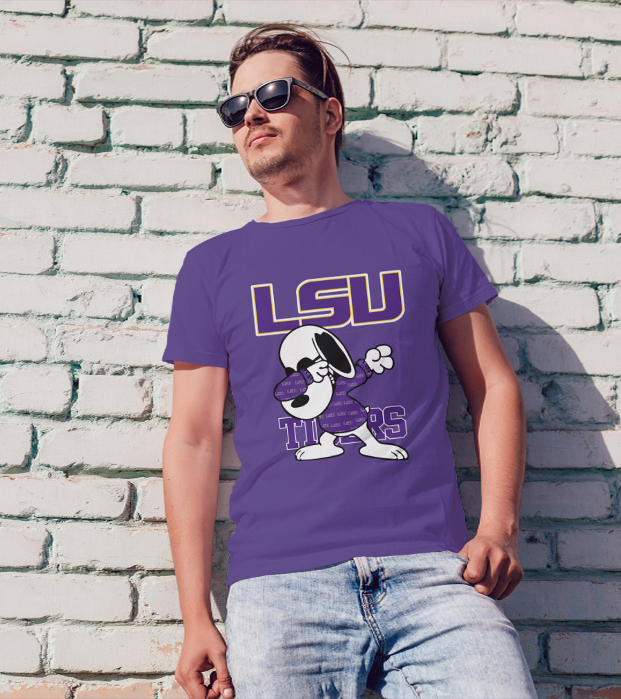 LSU Tigers Snoopy Dabbing T-Shirt