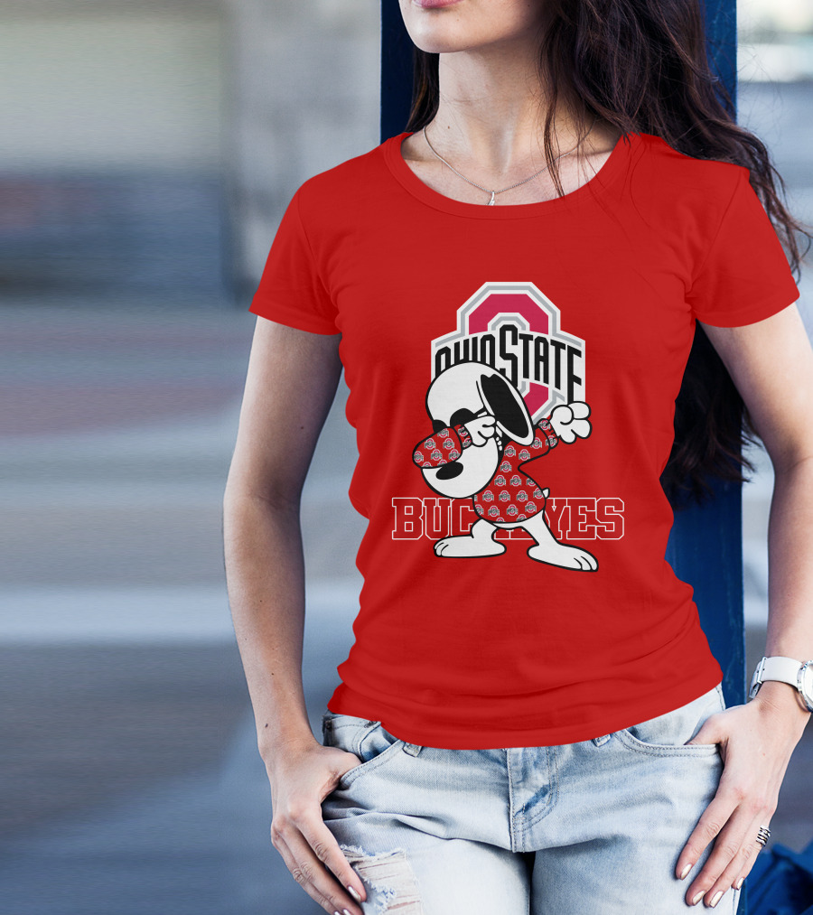 Ohio State Buckeyes Snoopy Dabbing T-Shirt