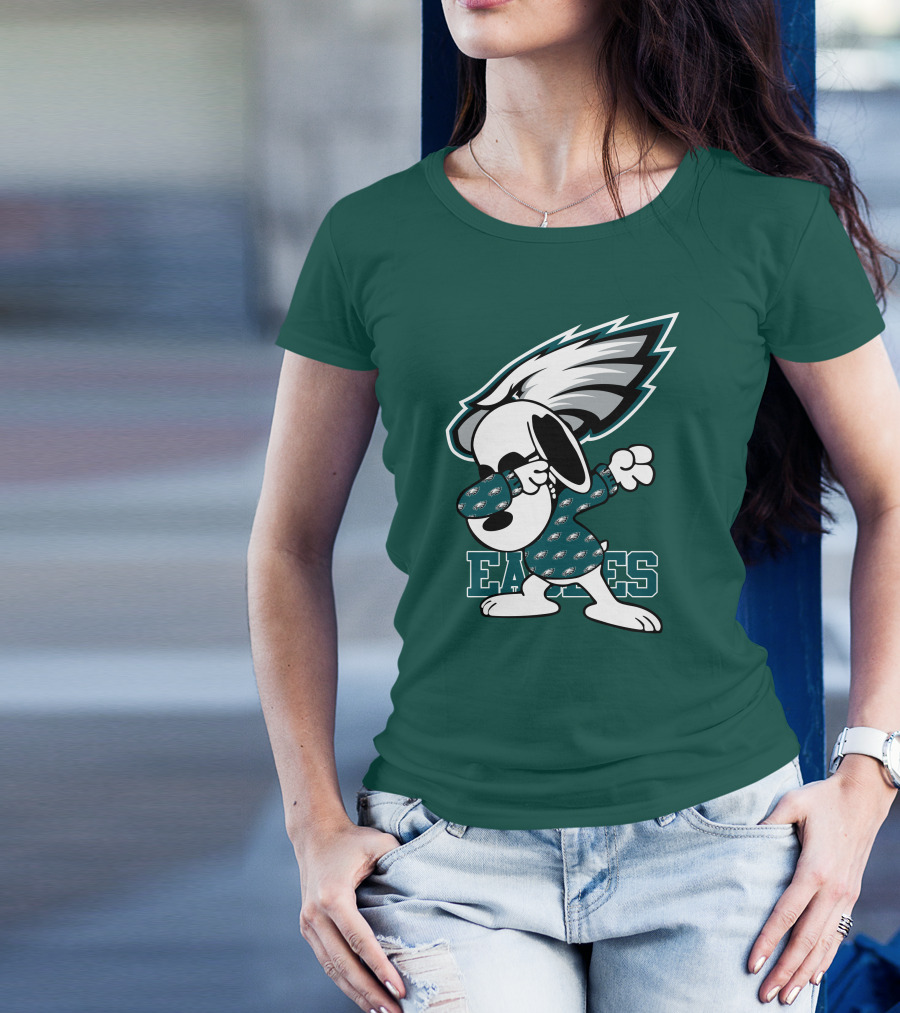 Philadelphia Eagles Snoopy Dabbing Mascot T-Shirt