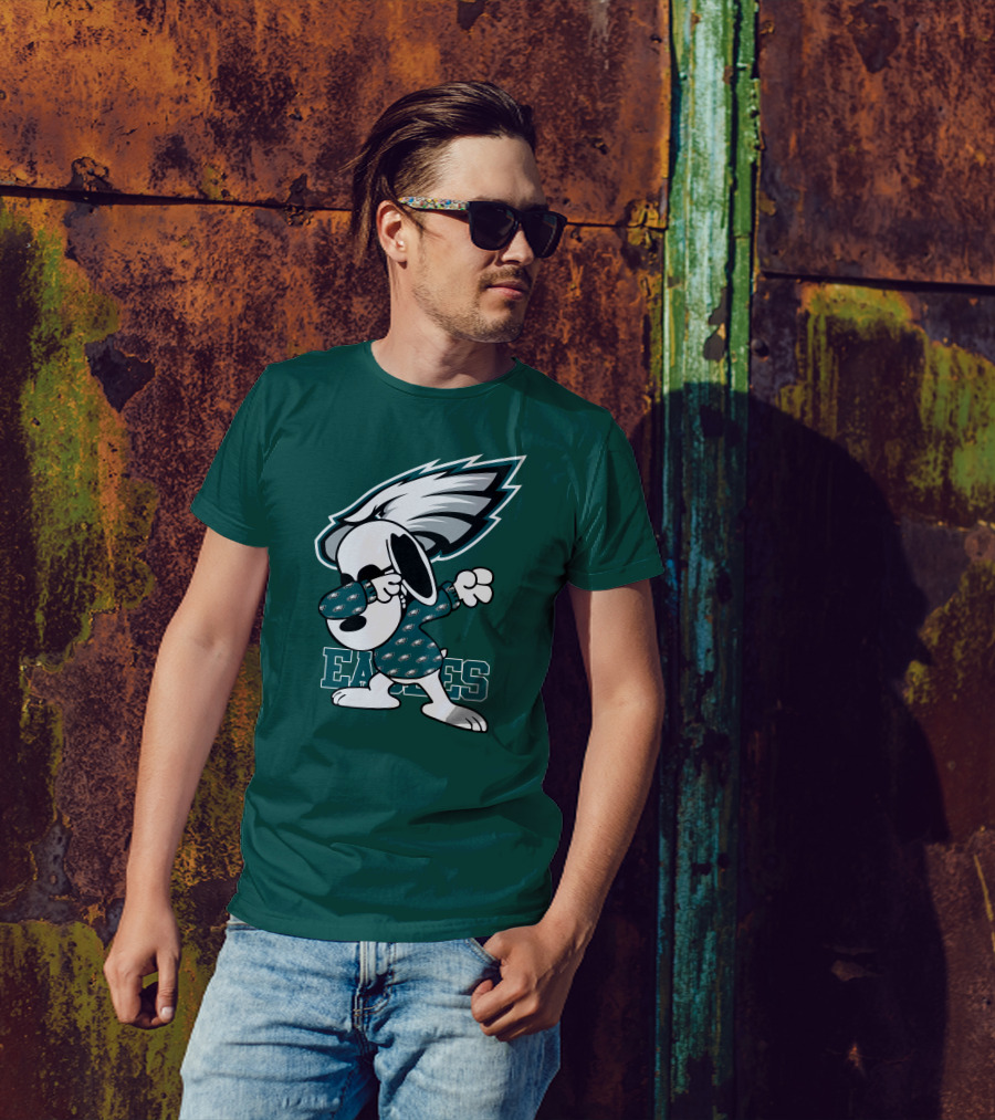 Philadelphia Eagles Snoopy Dabbing Mascot T-Shirt