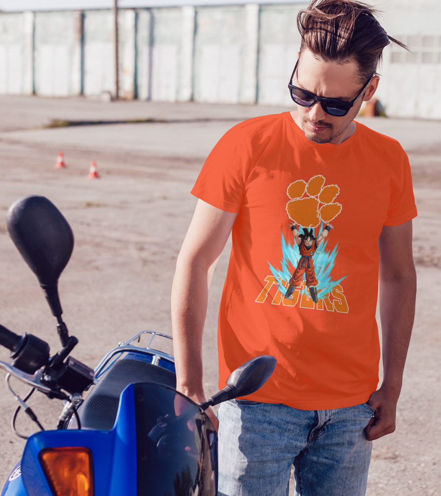 Clemson Tigers Super Saiyan Songoku Power Up T-Shirt