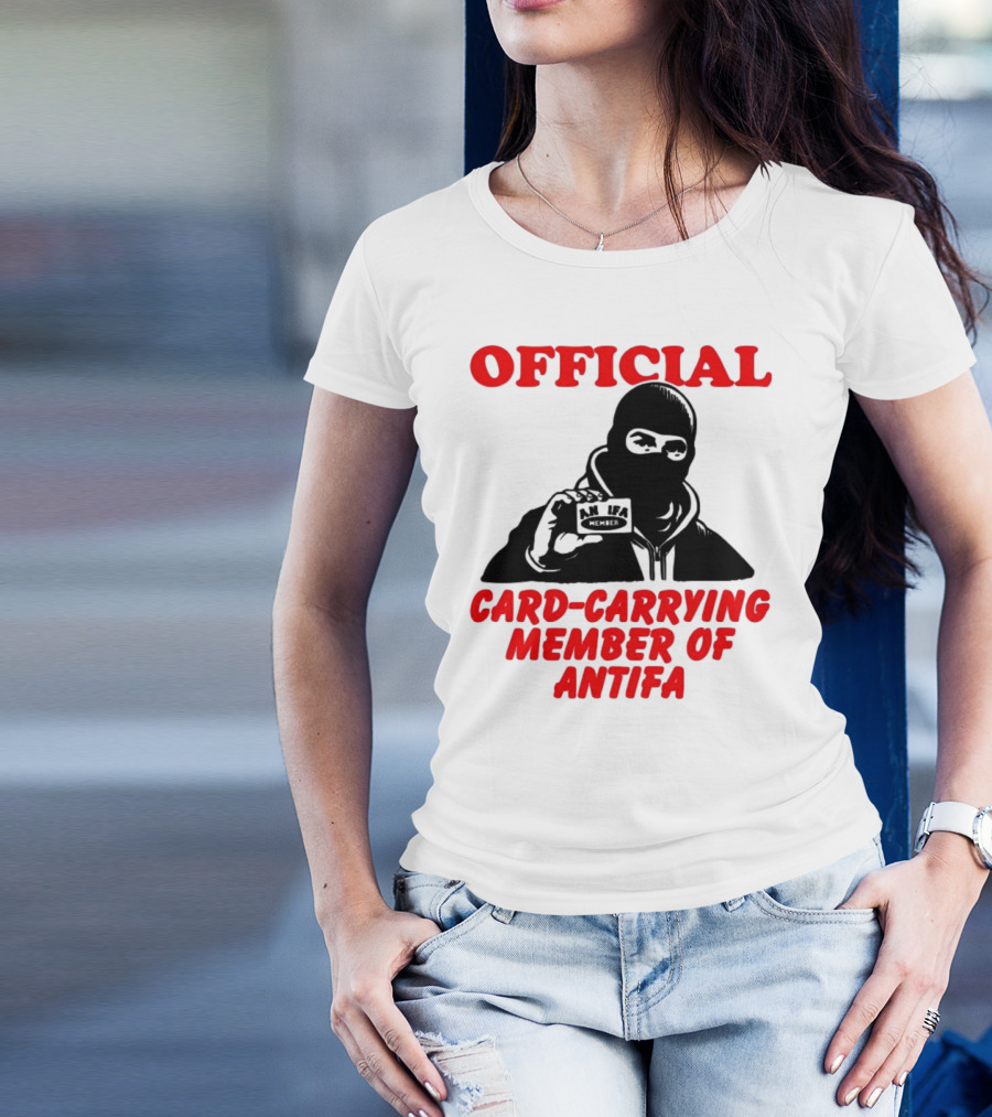 Official Card-Carrying Member Of Antifa T-Shirt