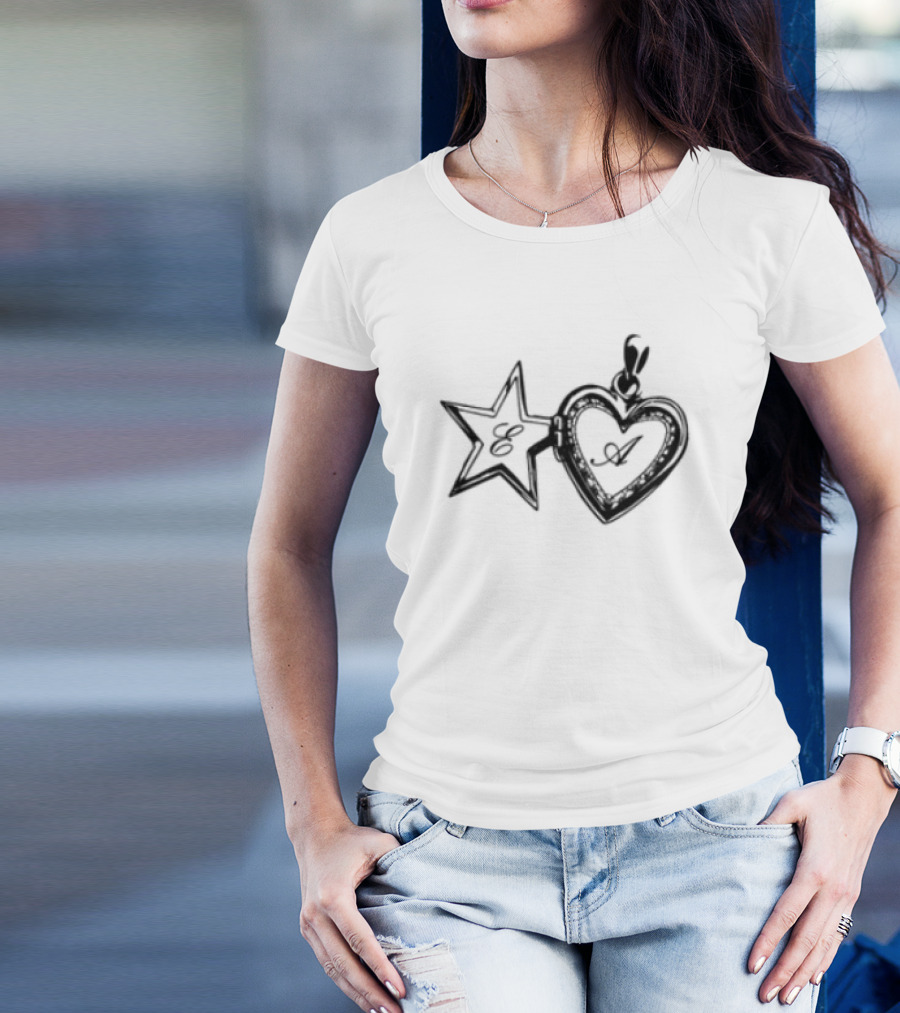 Eileen Alister The Locket Heart And Star Charm T-Shirt