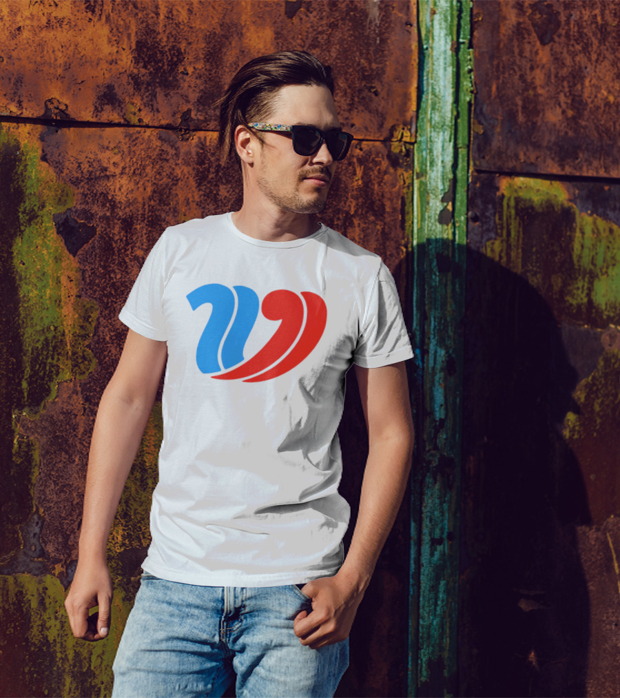 Vulfansa Blue Red Stylized W Icon T-Shirt