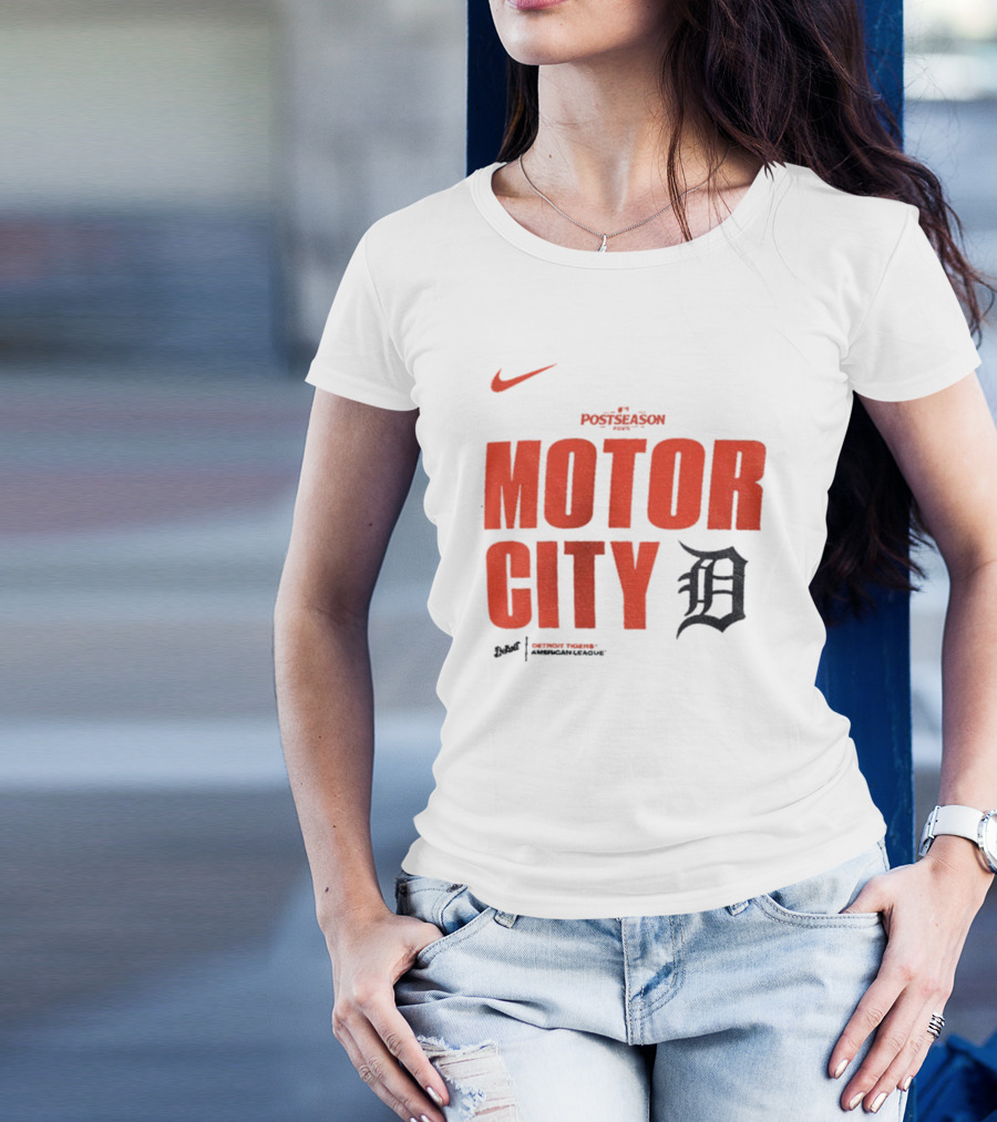 Nike 2025 MLB Postseason Motor City Detroit Tigers T-Shirt