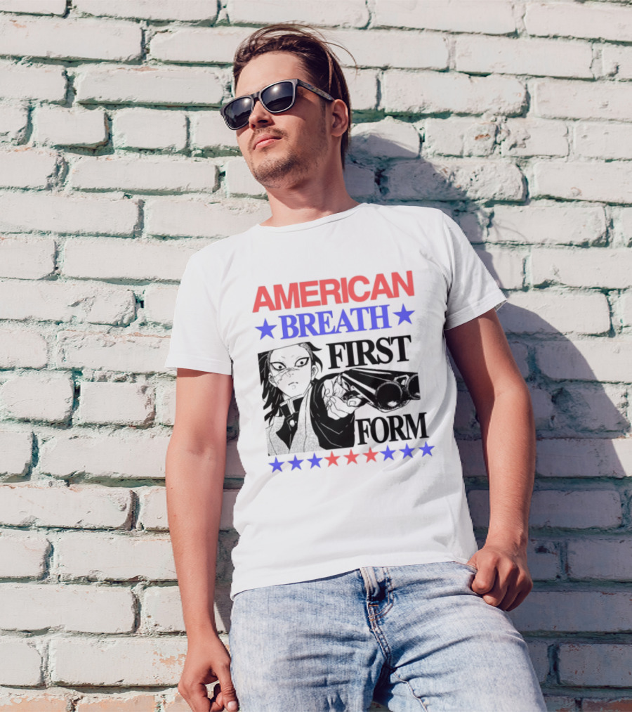 Hoshis American Breath First Form Stars Banner T-Shirt