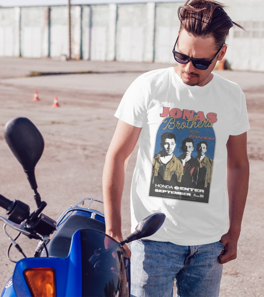 Jonas Brothers Greetings From Anaheim Honda Center September 27 2025 T-Shirt