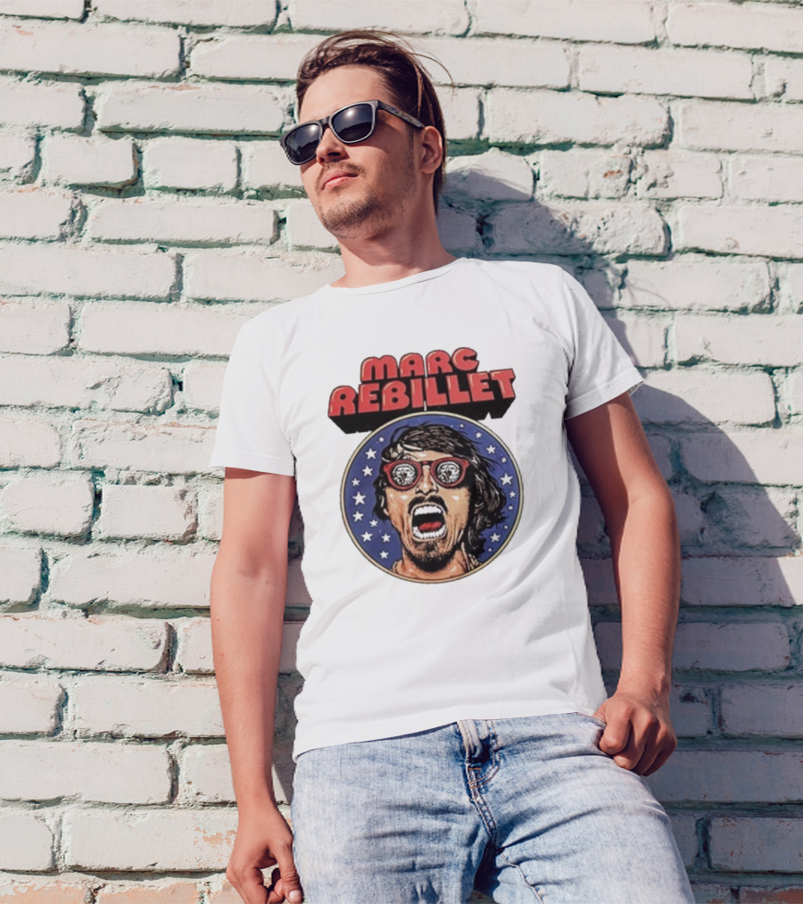 Marc Rebillet North America Tour 2025 Retro Stars Sunglasses Head T-Shirt