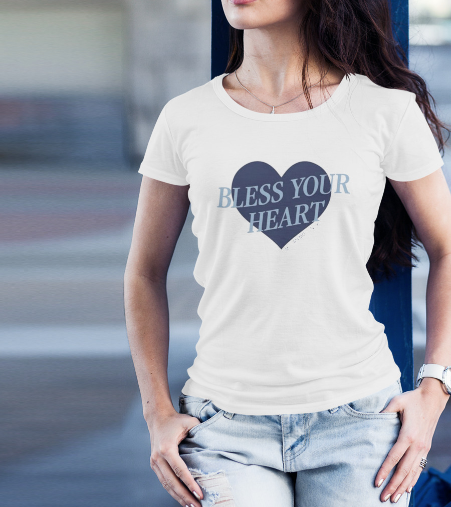 Bless Your Heart Megan Moroney Heart Design T-Shirt