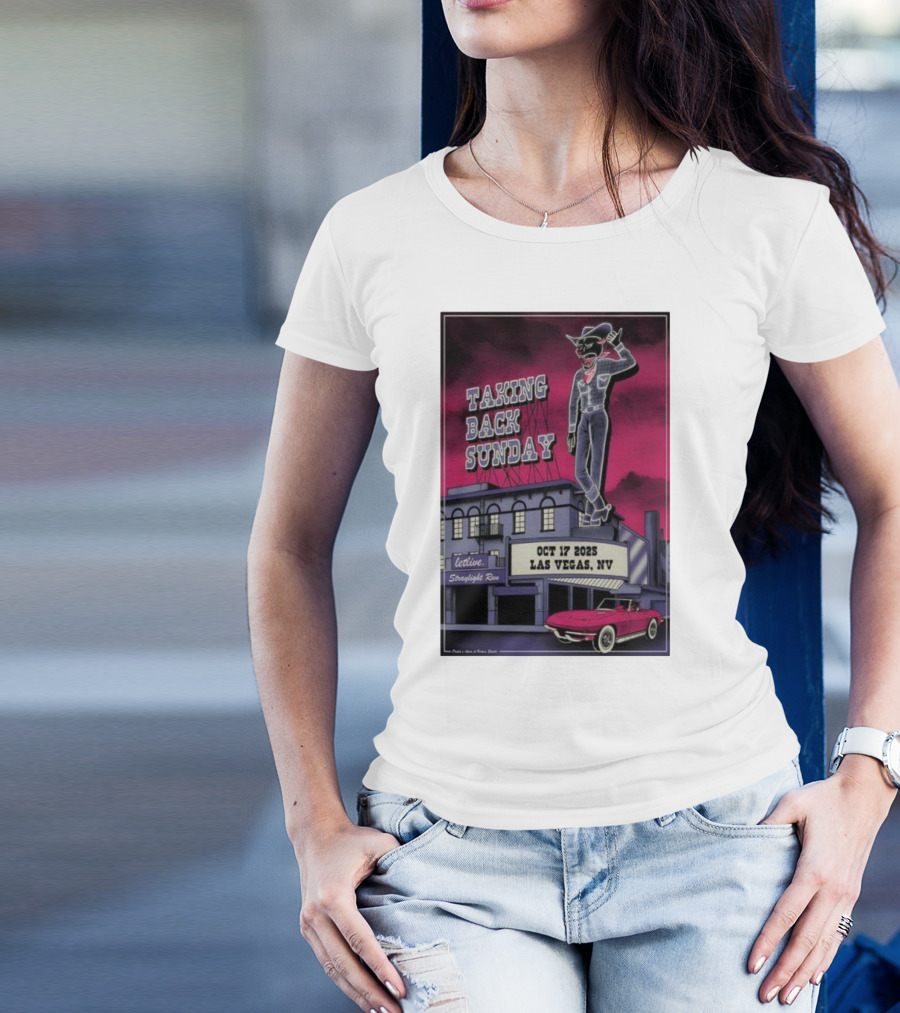 Taking Back Sunday October 17 2025 Las Vegas NV Letlive Straylight Run T-Shirt