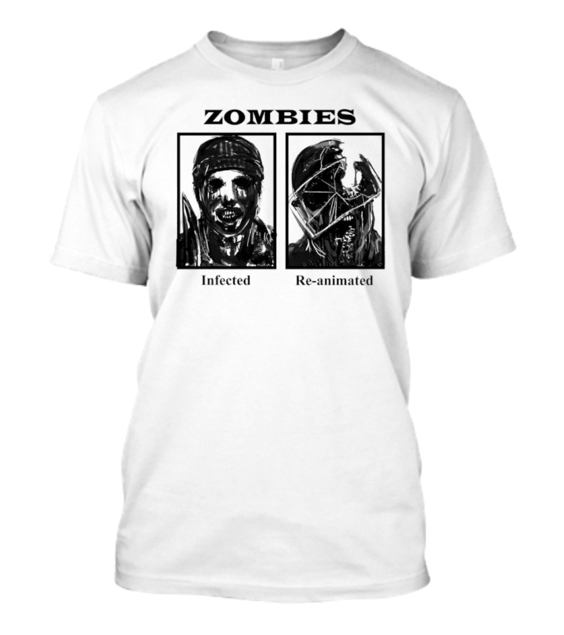 Zombies Infected Re-Animated Horror T-Shirt
