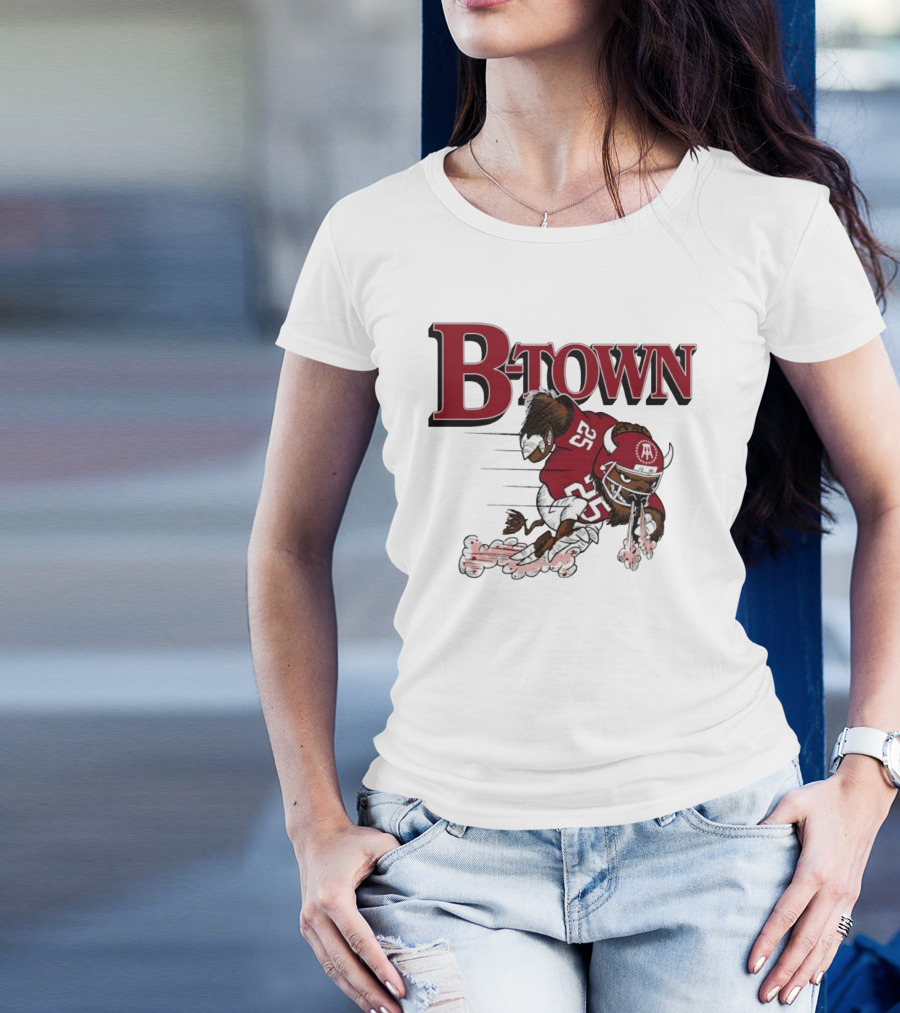 B-Town Bison Football Indiana Sooners 25 T-Shirt