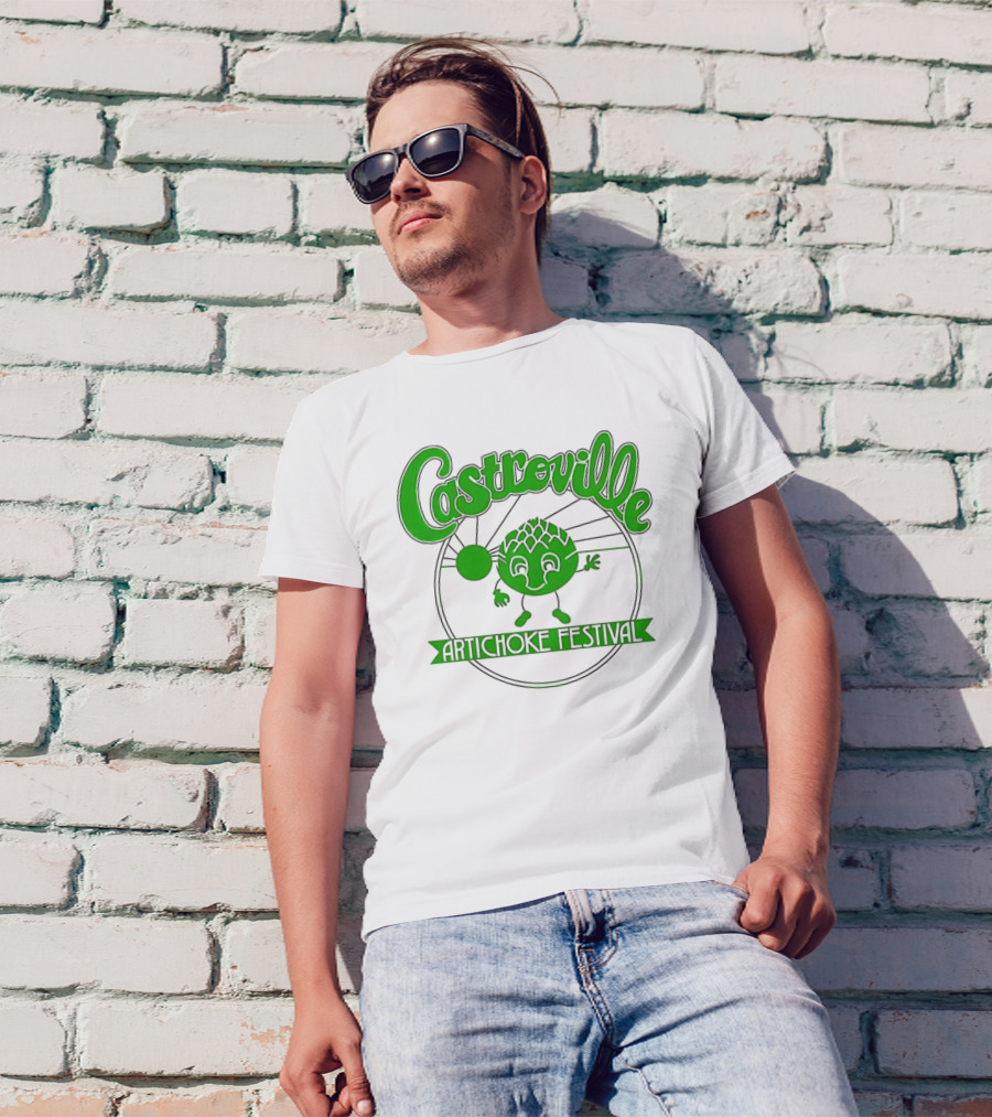 Castroville Artichoke Festival Fun Green Character T-Shirt