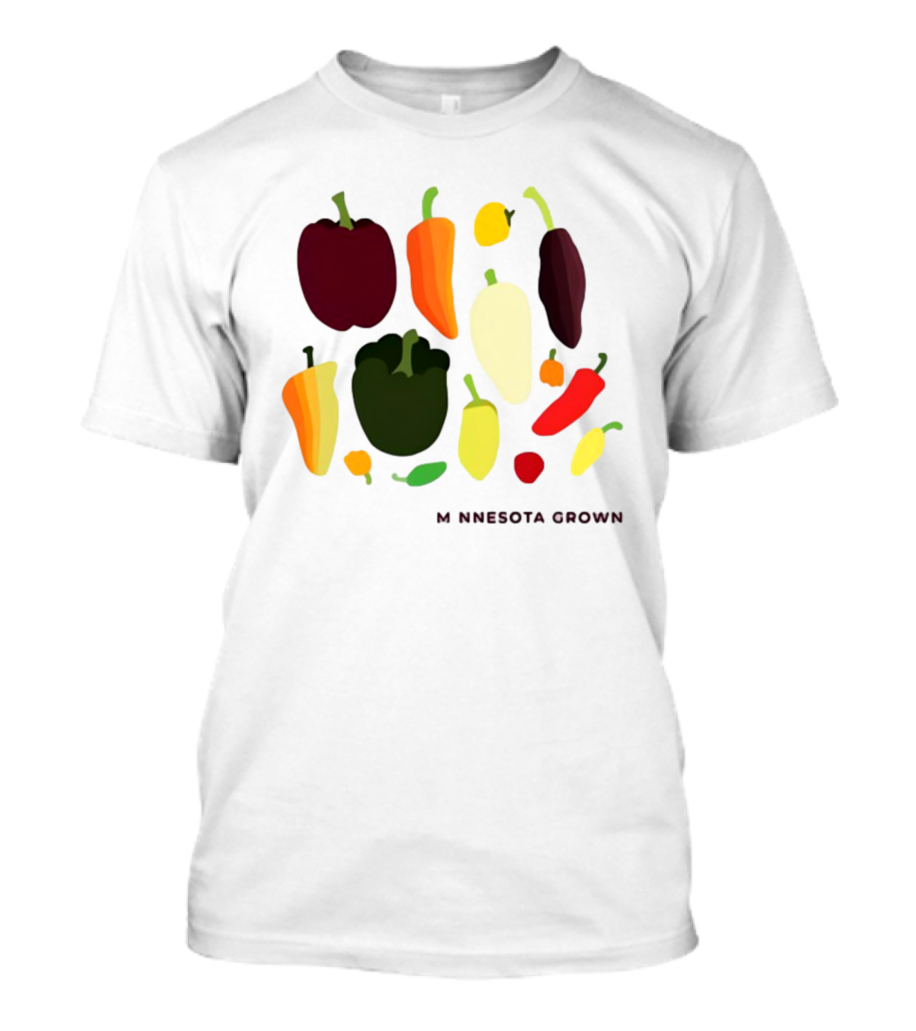 Minnesota Grown Colorful Peppers Variety T-Shirt