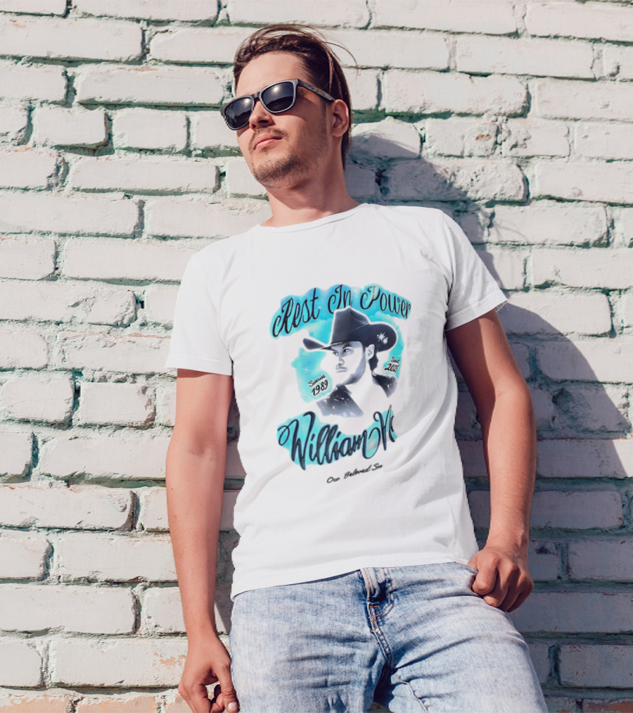 Rest In Power William Neff Sunrise 1989 Sunset 2023 Cowboy Hat Memorial T-Shirt