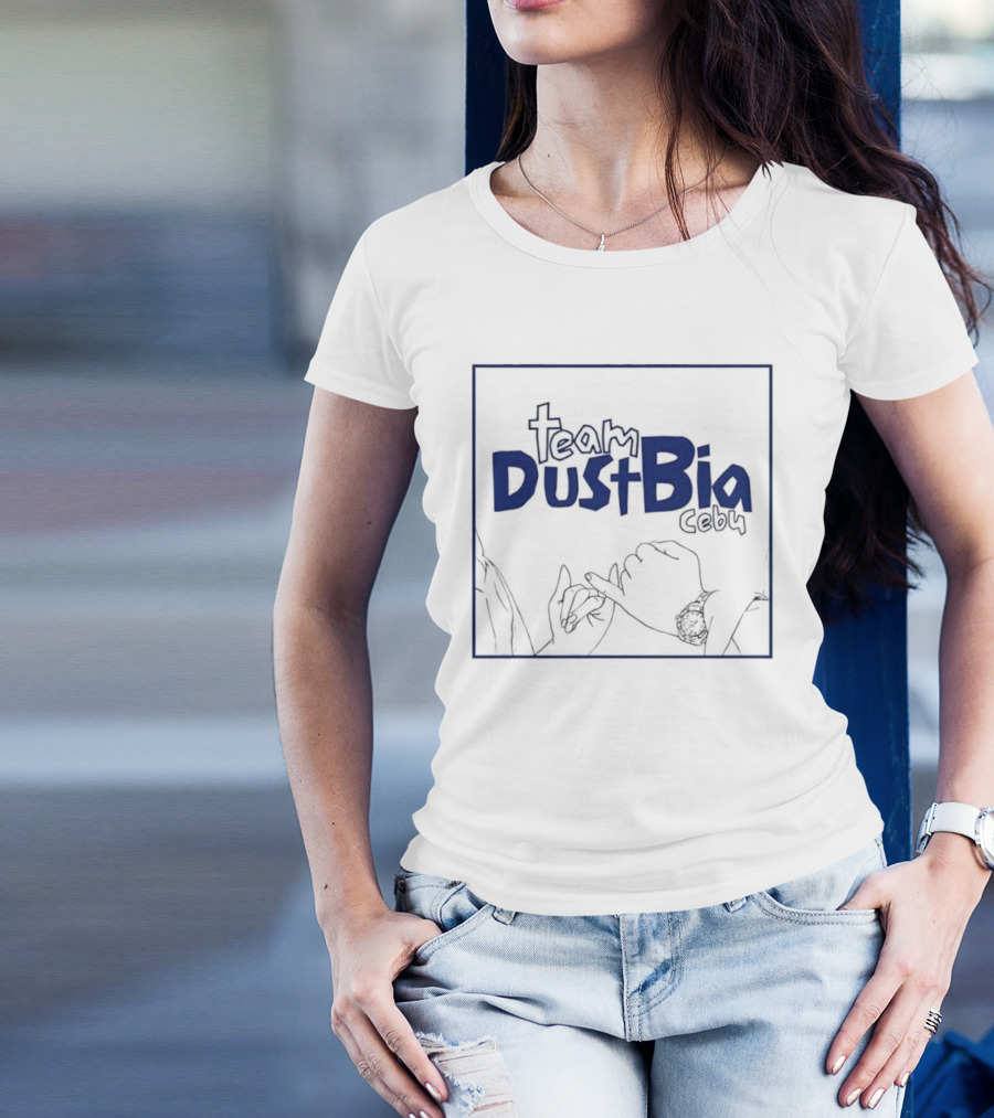Team DustBia Cebu Hand Gesture Outline Logo T-Shirt