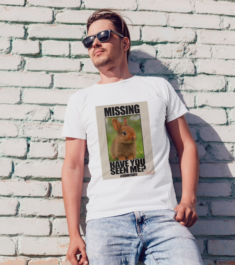 Missing Have You Seen Me Bunnygate XOXO T-Shirt