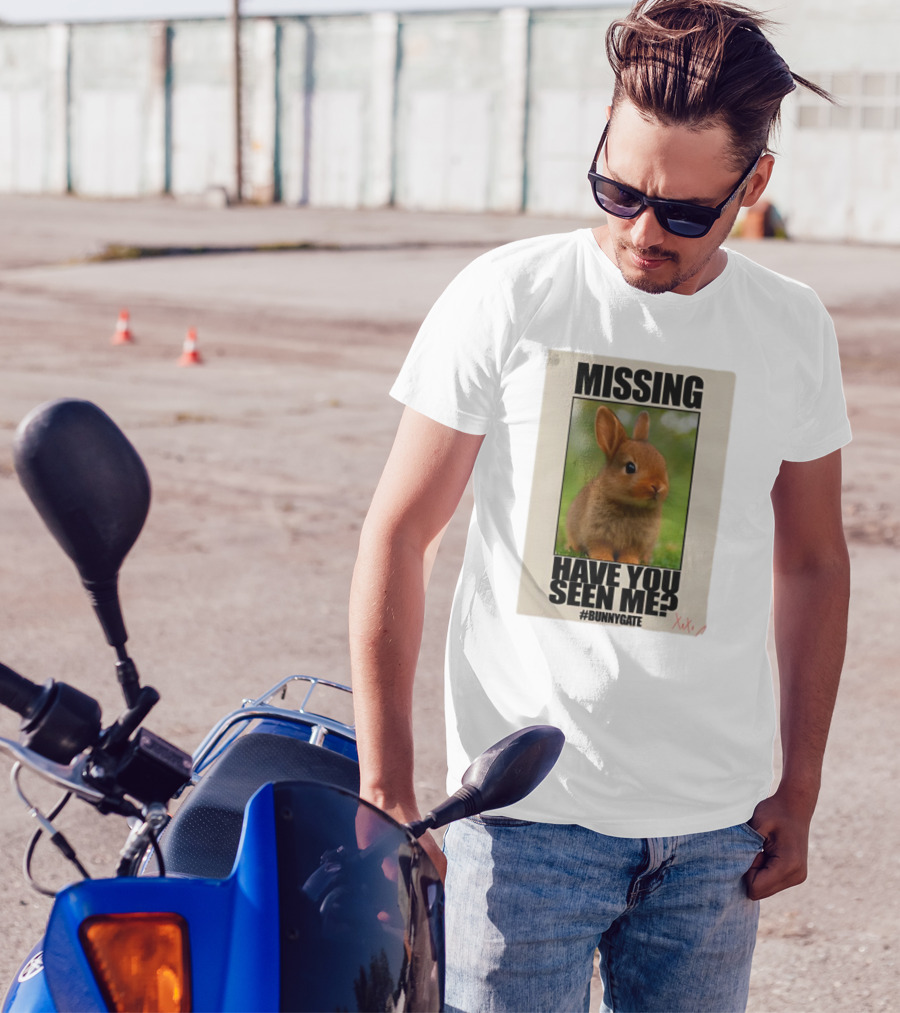 Missing Have You Seen Me Bunnygate XOXO T-Shirt