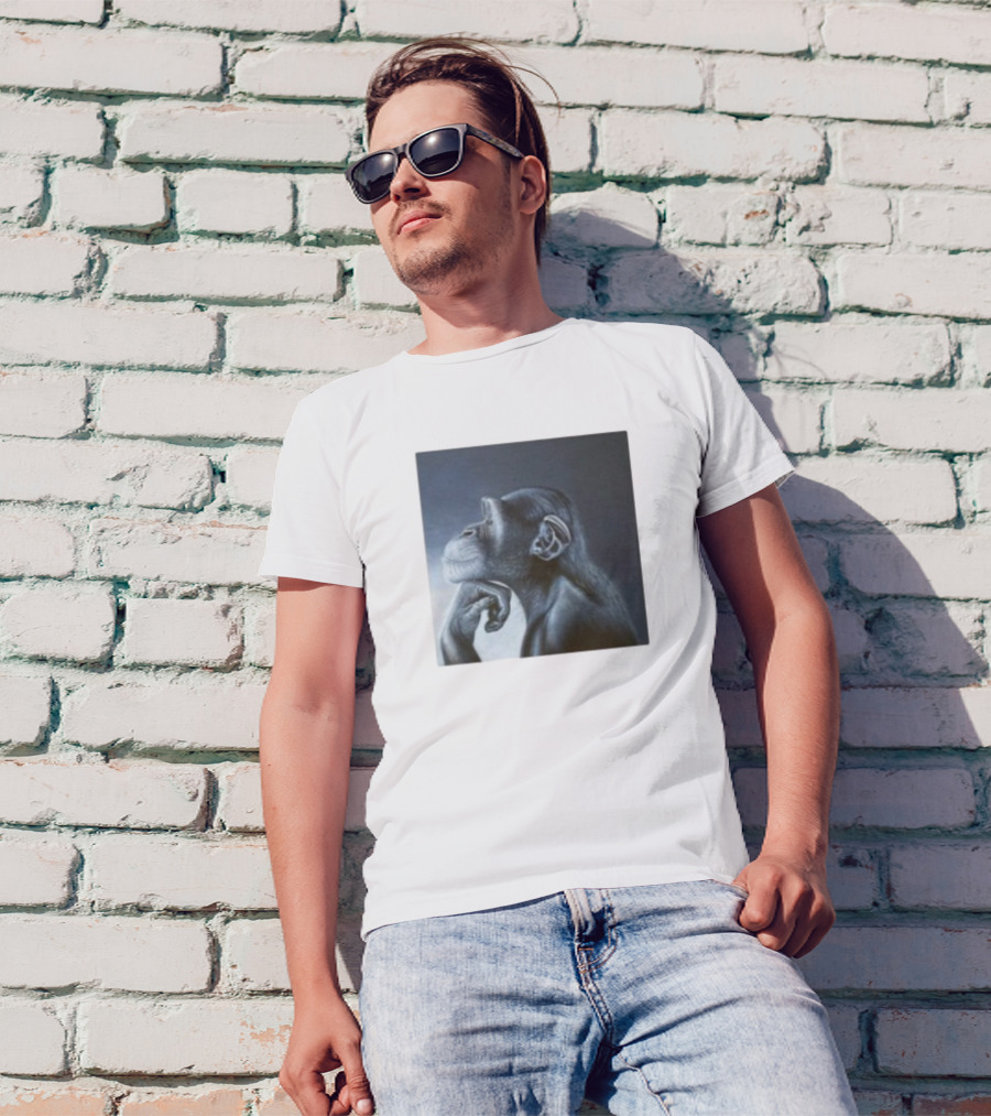 Monkey Rage Thoughtful Pose T-Shirt