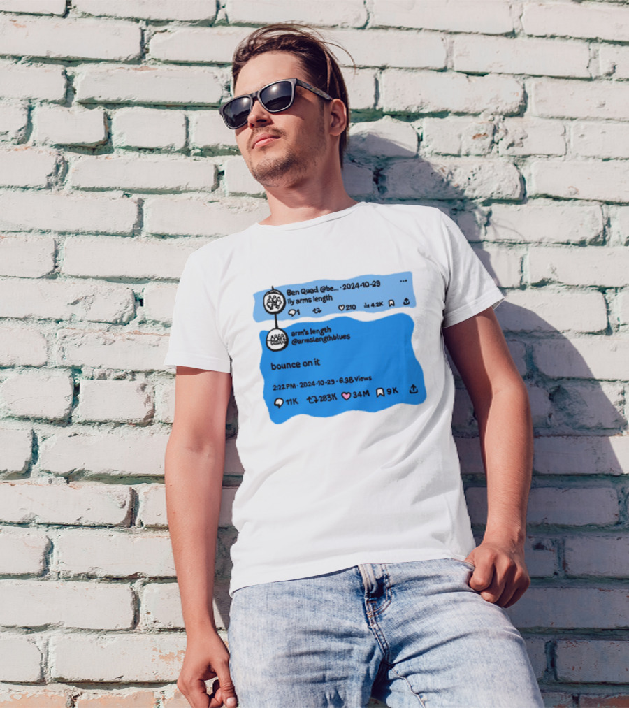 Ben Quad Arm's Length Bounce On It Tweet Viral 2024 T-Shirt