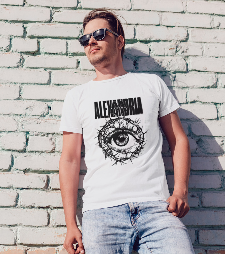 Asking Alexandria Stand Up And Scream Thorn Eye Design T-Shirt