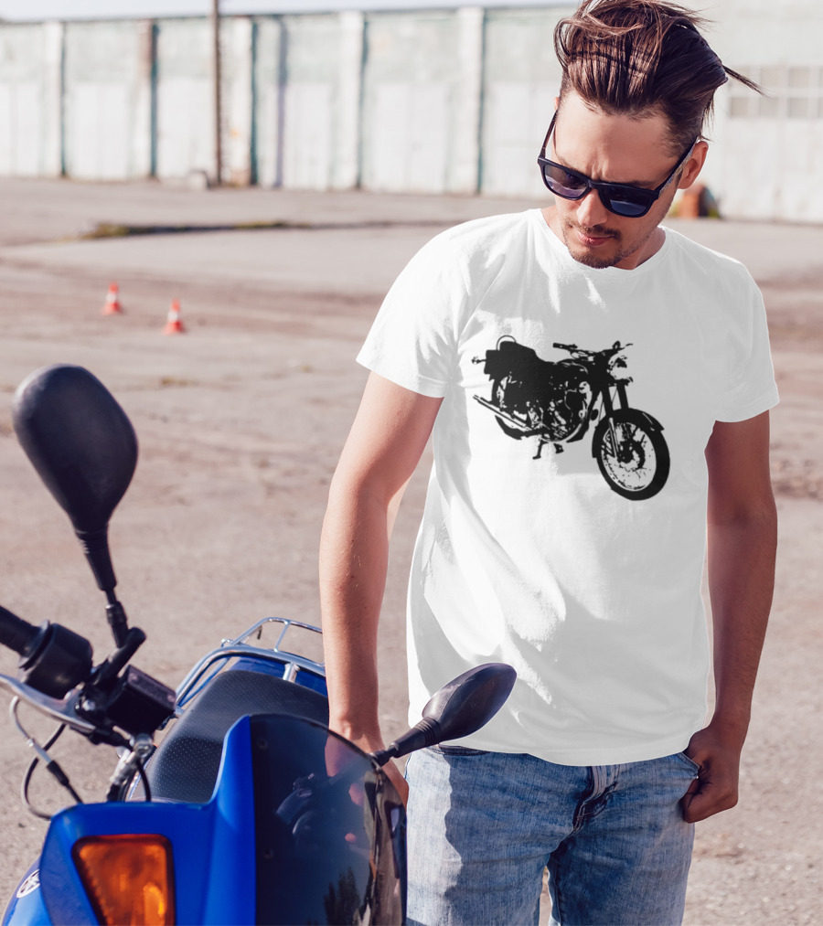 Bacon Hair Riding Motorcycle Fun Adventure T-Shirt