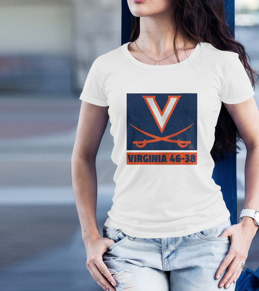 UVA Cavaliers Victory Hoos Did It Again Virginia 46-38 T-Shirt