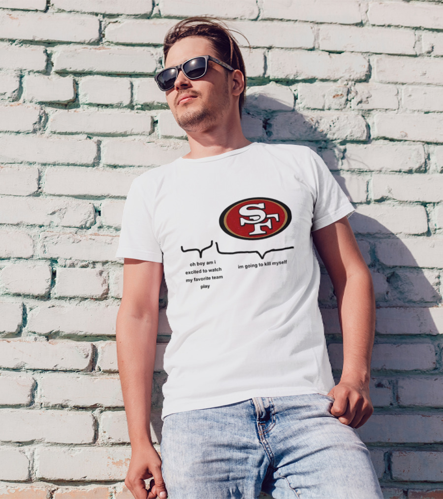 San Francisco 49ers NFL Football SF Oval Enthusiast Excitement T-Shirt