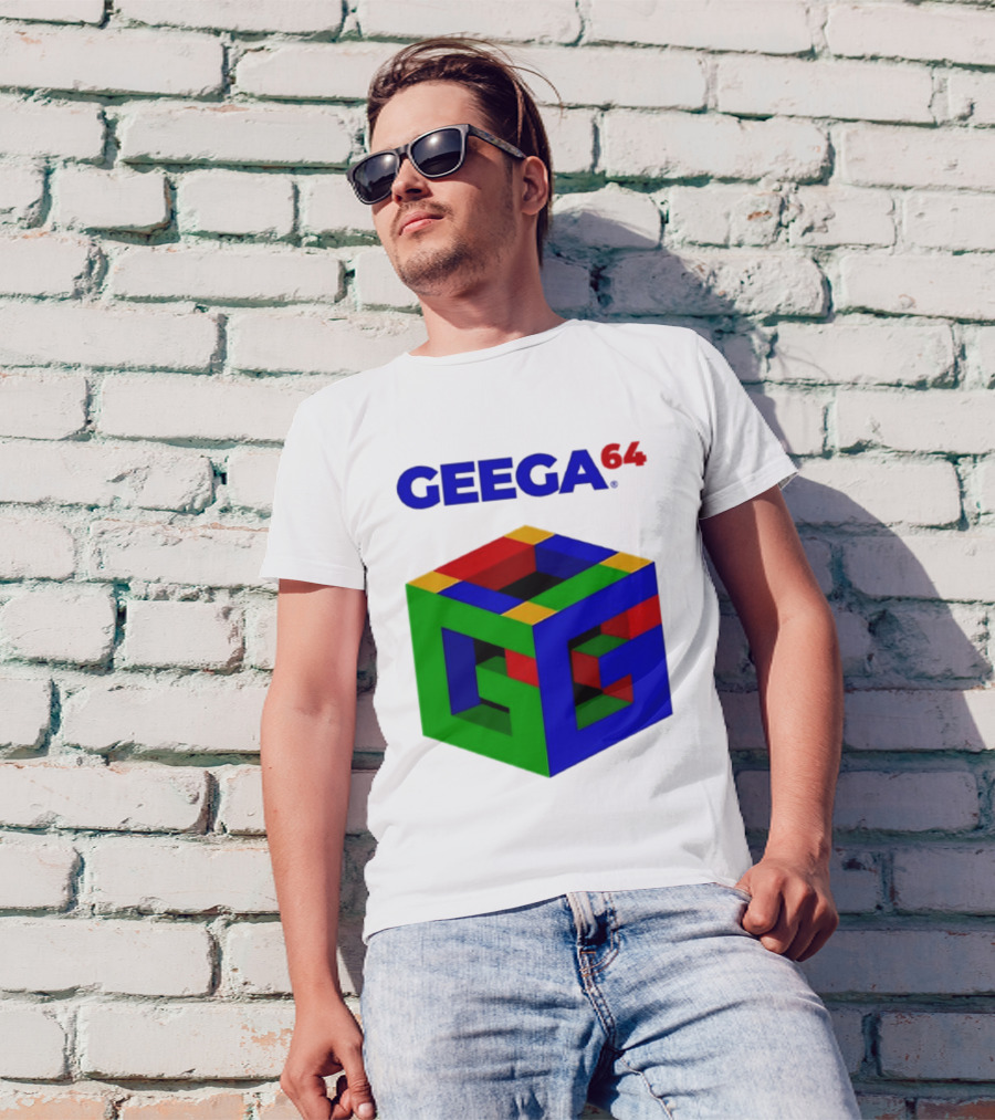 Geega 64 Cube Illusion Design T-Shirt