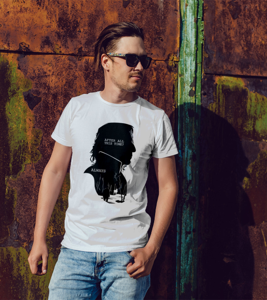 Alan Rickman Always After All This Time Silhouette T-Shirt