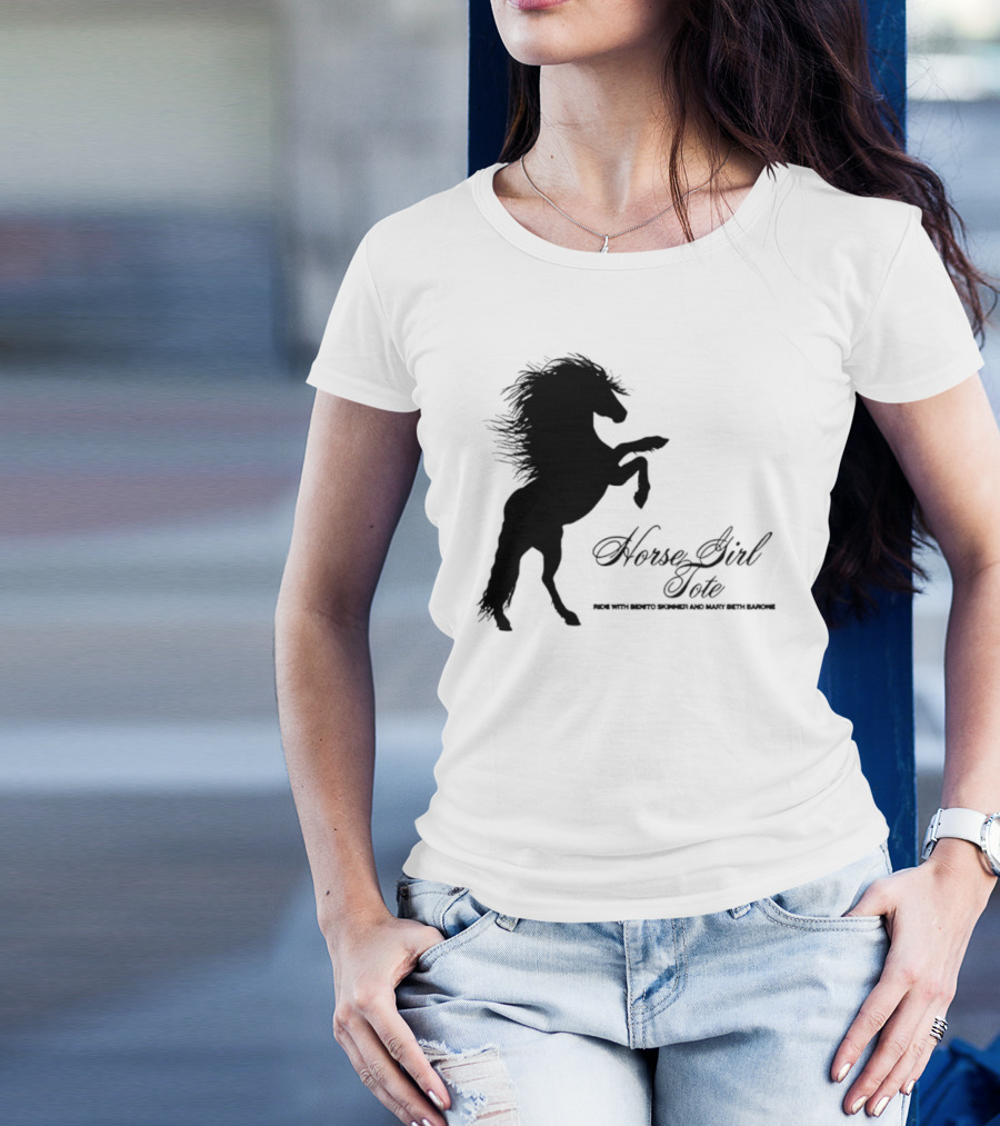 Ride Horse Cowgirl Country Girls Love Cowboys T-Shirt