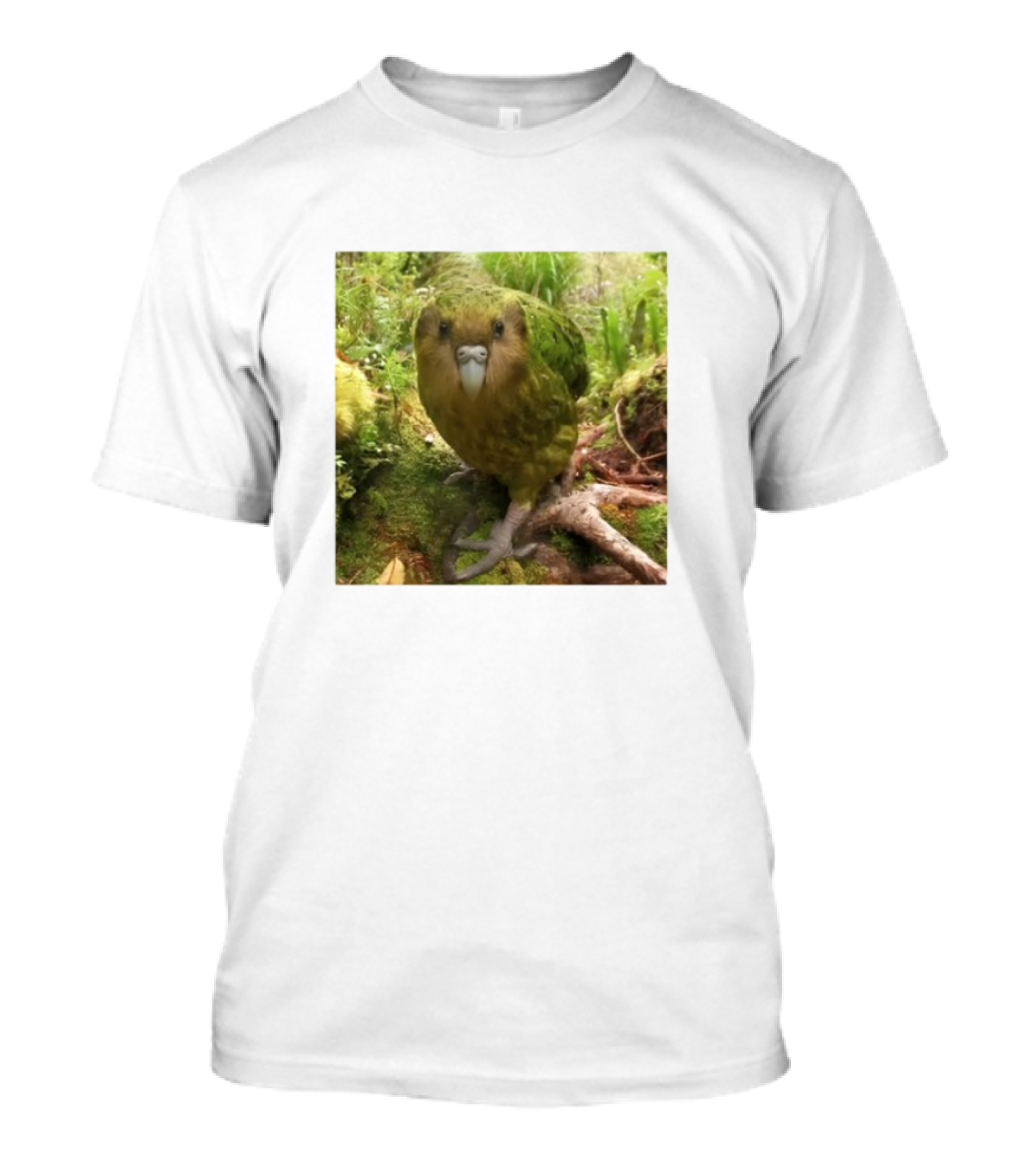 Shearling Kakapo Bird In Forest Habitat T-Shirt