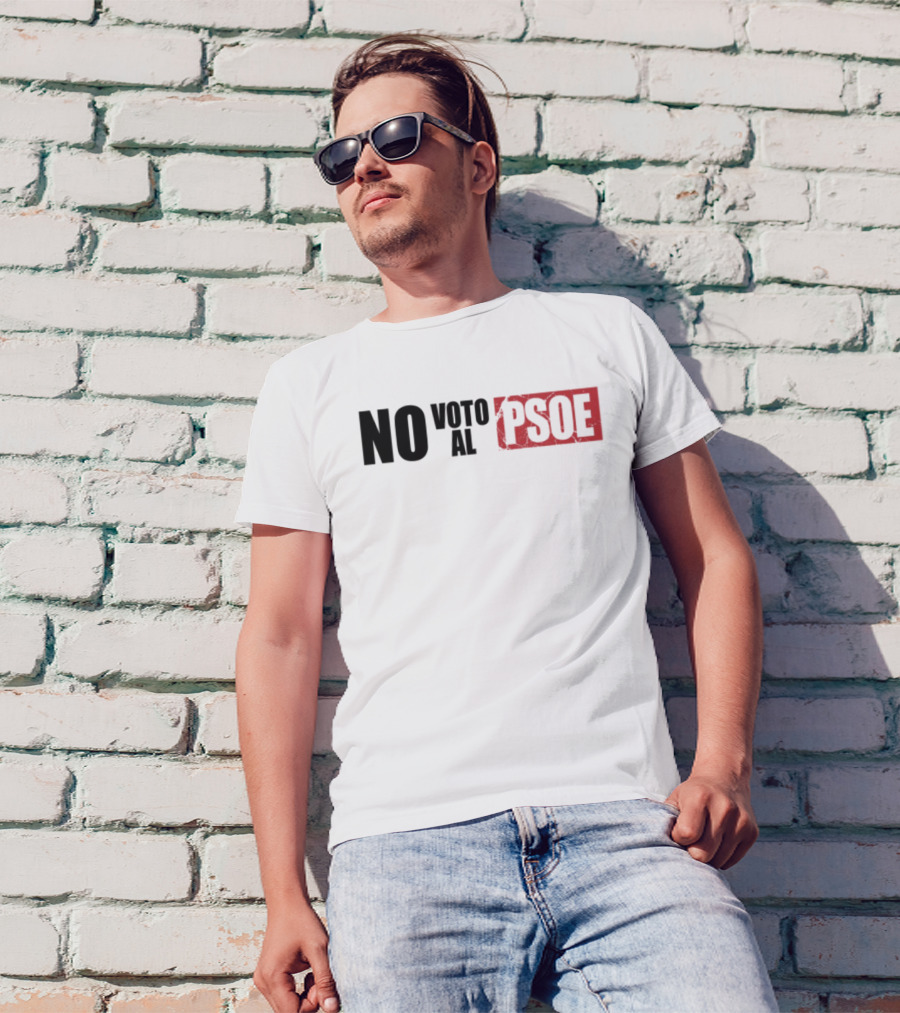 No Voto Al PSOE Political Statement T-Shirt