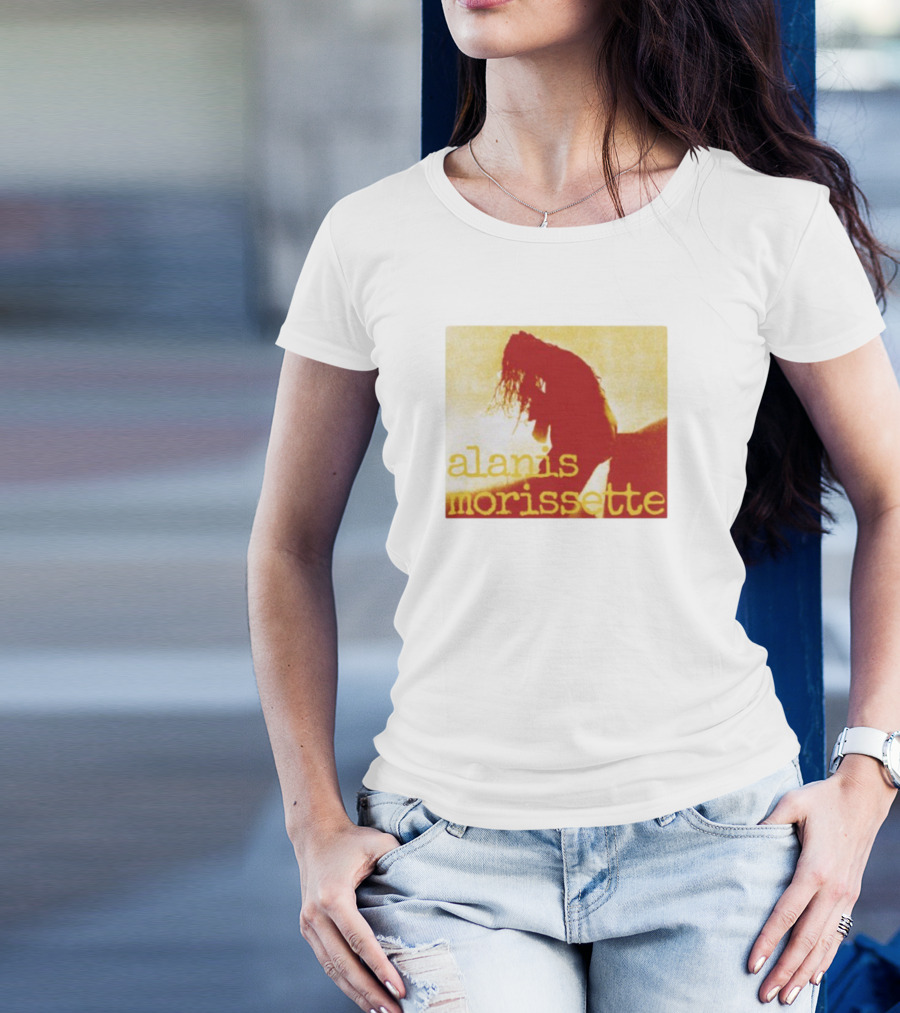 Alanis Morissette Yellow Vintage Silhouette T-Shirt