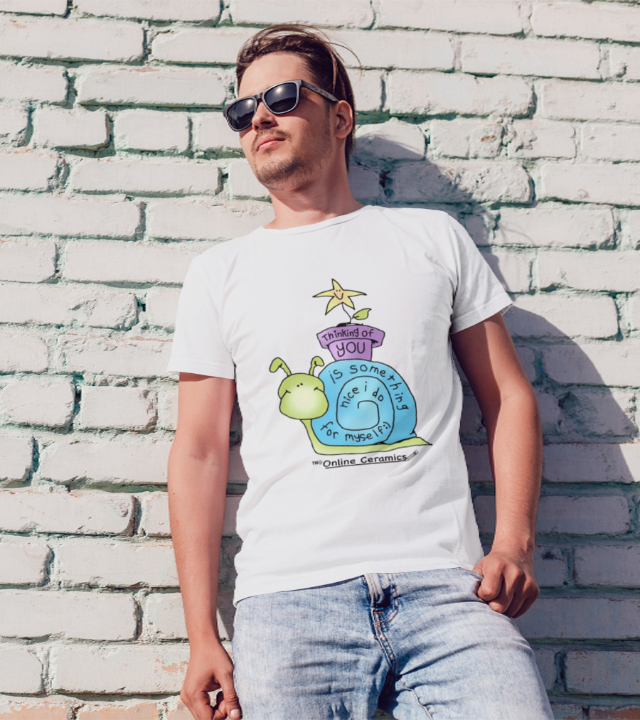 Thinking Of You Is Something Nice I Do For Myself Snail And Star T-Shirt
