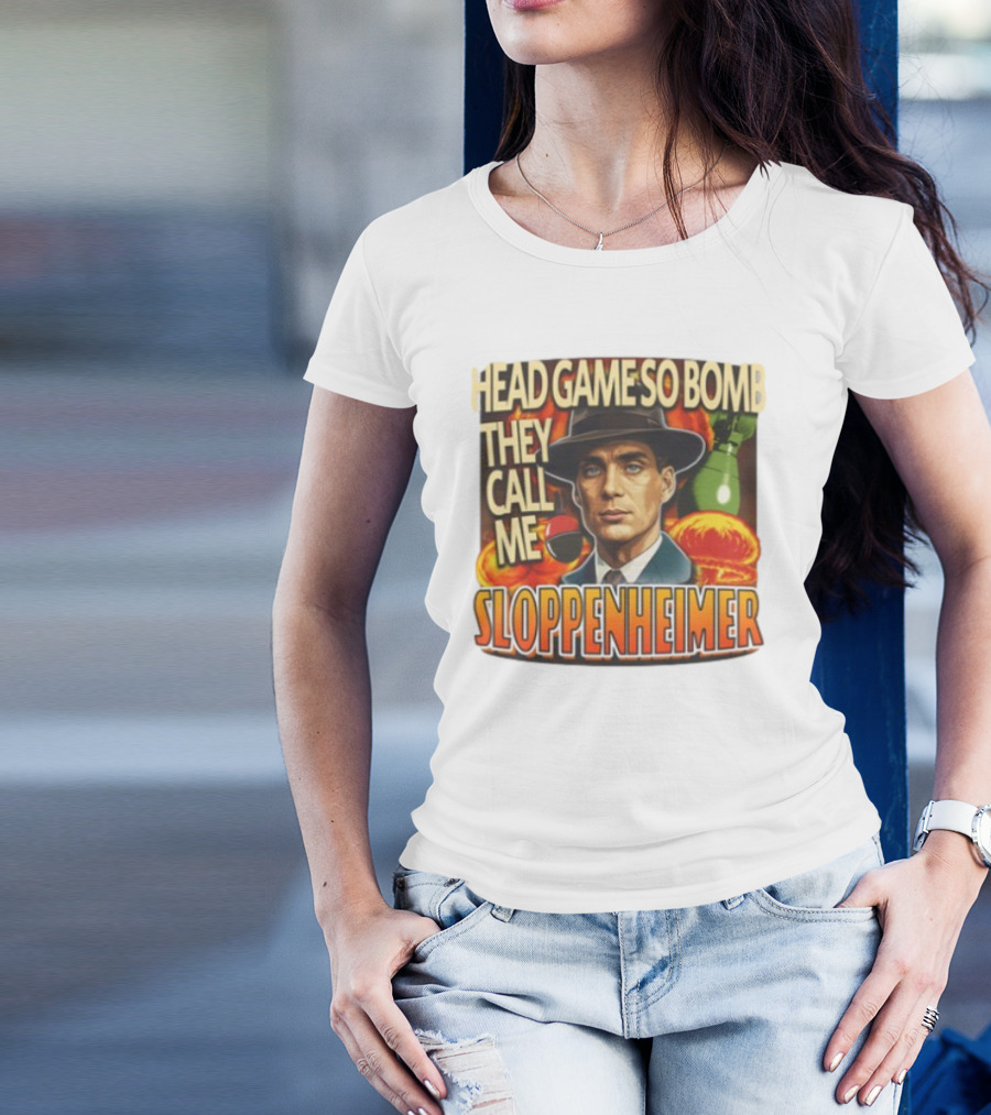 Head Game So Bomb They Call Me Sloppenheimer Vintage Style Explosion T-Shirt