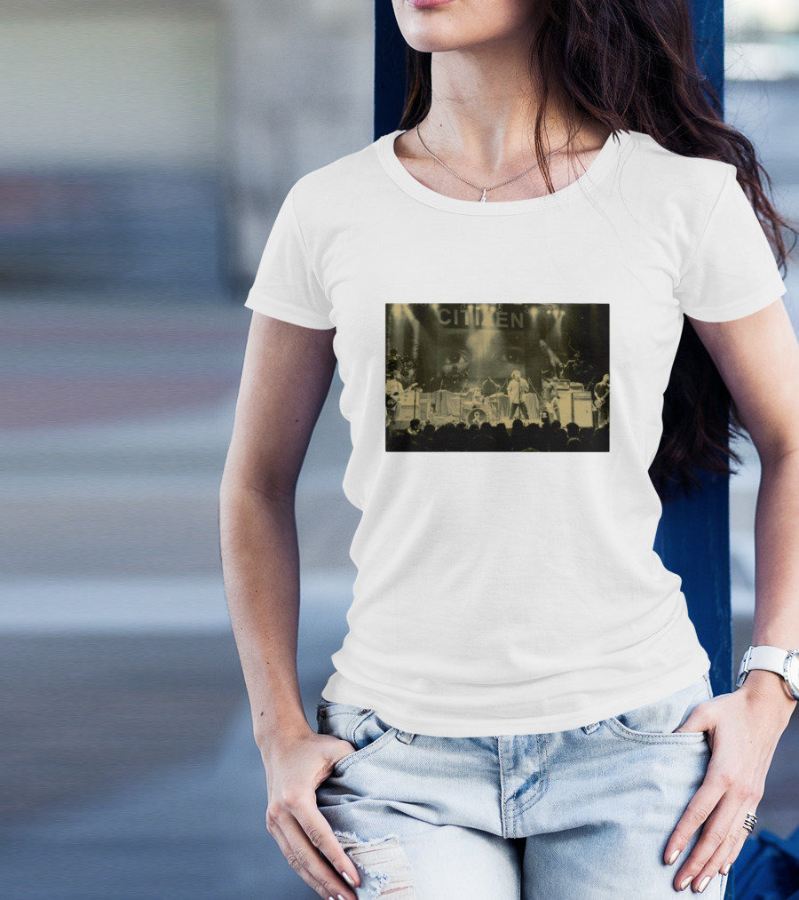 Citizen Be Mine Pull Me In Two I Will Mold Myself Just For You Concert Stage Performance Eyes Banner T-Shirt