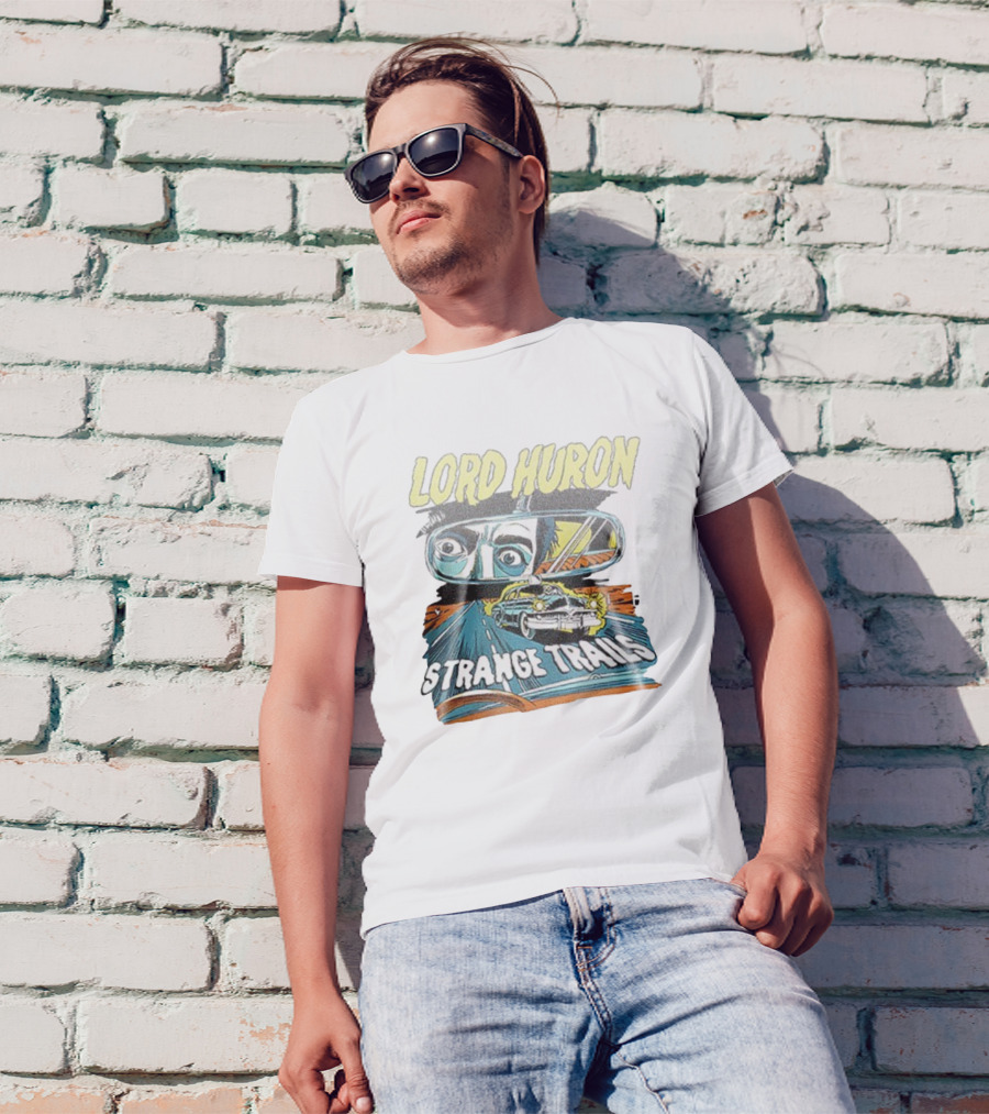 Lord Huron Strange Trails Anniversary Tour Collection Comic Car Road Art T-Shirt