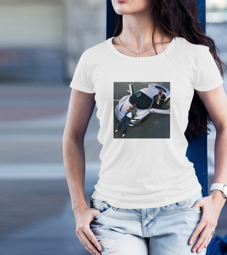 Until Night Comes Album Silver Sports Car Duo T-Shirt